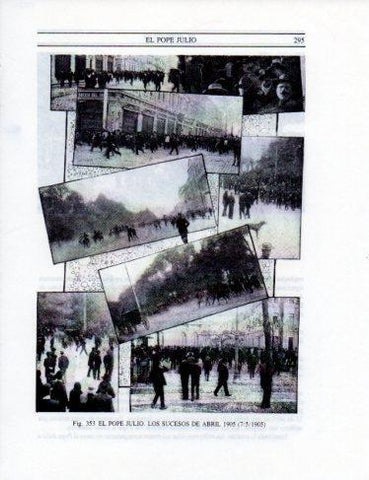 LAMINA V25391: El Pope Julio, los sucesos de abril de 1905