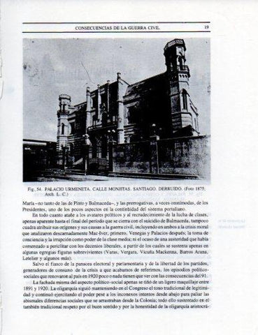 LAMINA V25276: Palacio Urmeneta en Santiago de Chile