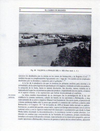 LAMINA V25281: Vista de Valdivia finales XIX, Chile