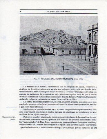 LAMINA V25271: Plazuela del Teatro Municipal de Santiago 1871, Chile