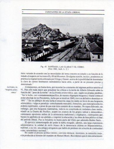 LAMINA V25269: Vista de Las Claras y el Cerro en Santiago, Chile