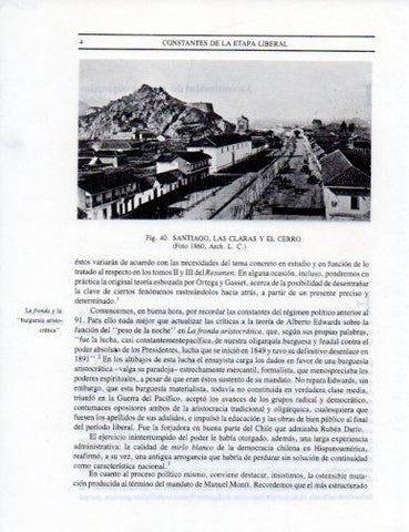 LAMINA V25269: Vista de Las Claras y el Cerro en Santiago, Chile