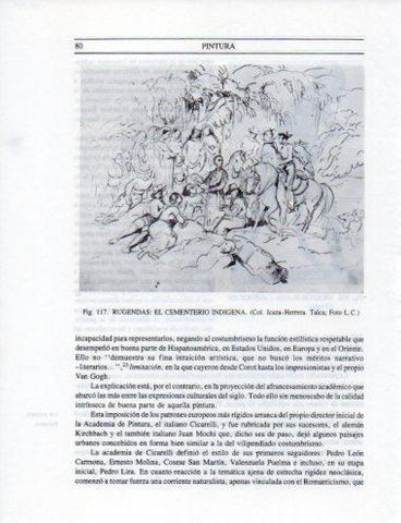 LAMINA V25299: El cementerio indigena por Rugendas
