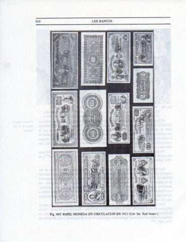 LAMINA V25528: Papel moneda de Chile en 1913
