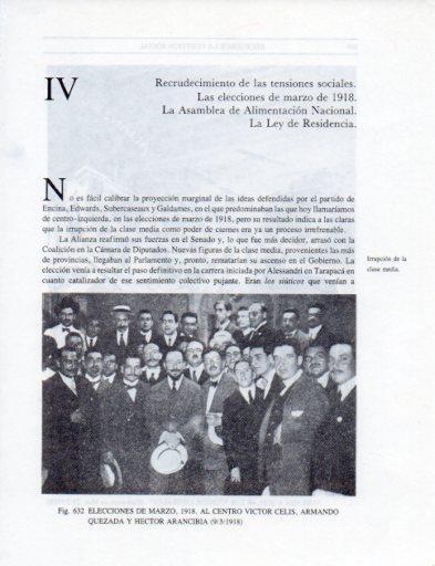 LAMINA V25507: Victor Celis, A. Quezada en elecciones de 1918, Chile