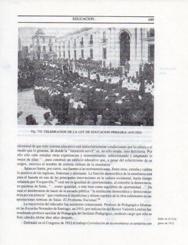 LAMINA V25555: Celebracion de la Ley de Educacion 1920 en Chile