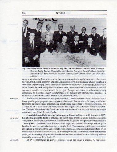 LAMINA V25569: Festejo de intelectuales  en Santiago 1924