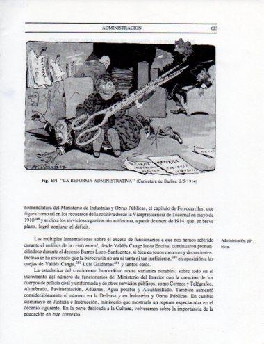 LAMINA V25535: La reforma administrativa por Barlier caricatura