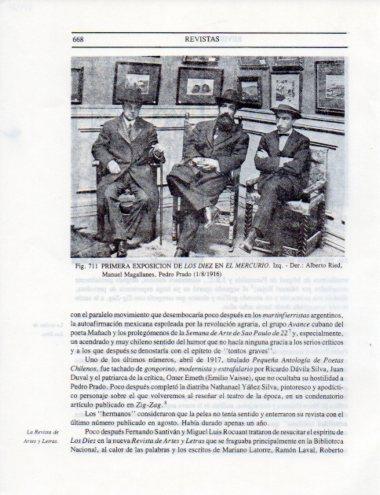 LAMINA V25544: Primera exposicion de Los Diez en el Mercurio