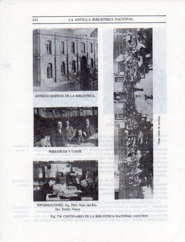LAMINA V25546: Centenario de la Biblioteca Nacional de Santiago