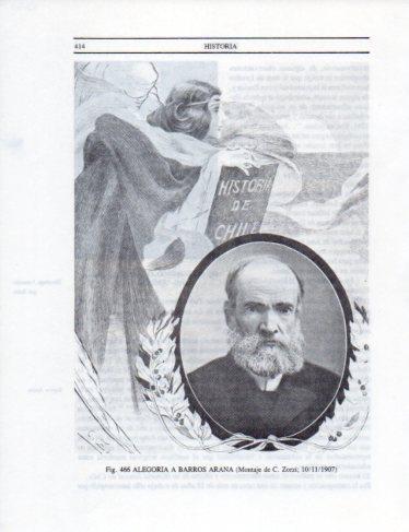 LAMINA V25441: Alegoria a Barros Arana