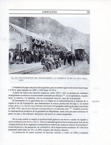 LAMINA V25422: Inaguracion del Transandino en Rio Blanco mayo 1910