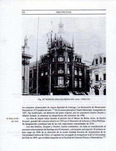 LAMINA V25453: Edificio Krauss en Santiago