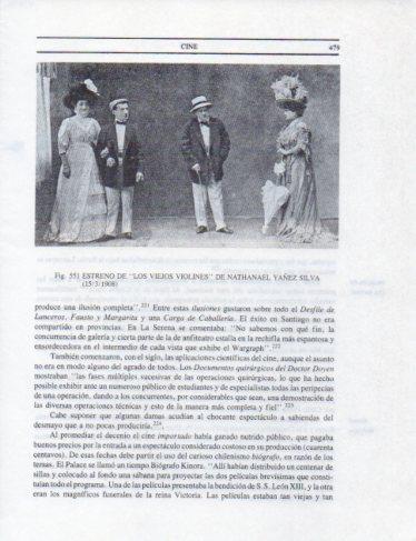 LAMINA V25474: Estreno de los Viejos violines de N. Yañez Silva