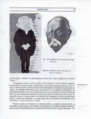 LAMINA V25479: Caricaturas de Baros Luco