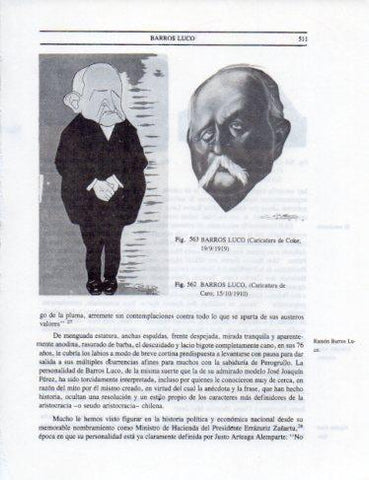 LAMINA V25479: Caricaturas de Baros Luco