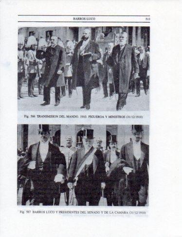 LAMINA V25480: Figueroa y Ministros de Chile en 1910