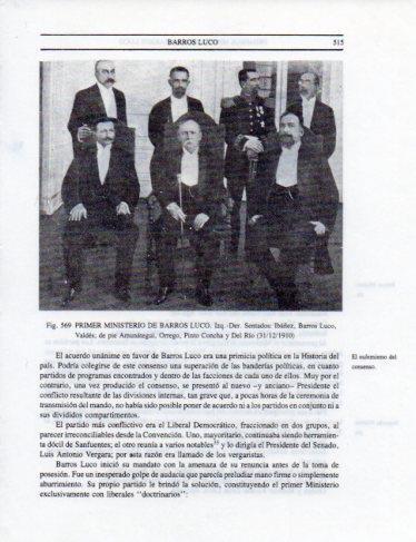 LAMINA V25481: Primer Ministerio de Barros Luco