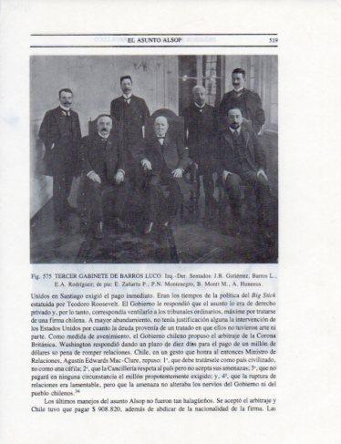 LAMINA V25483: Tercer Gabinete de Barros Luco