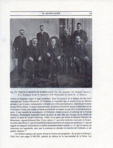 LAMINA V25483: Tercer Gabinete de Barros Luco