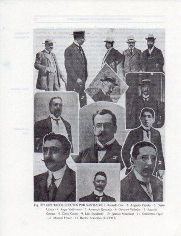 LAMINA V25484: Diputados electos por Santigo 1912
