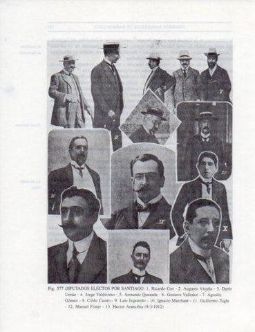 LAMINA V25484: Diputados electos por Santigo 1912