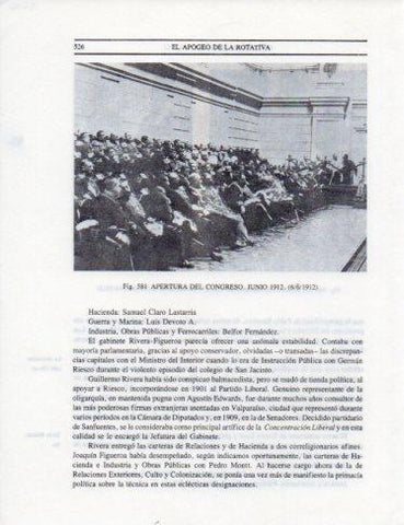 LAMINA V25486: Apertura del Congreso de Chile en 1912