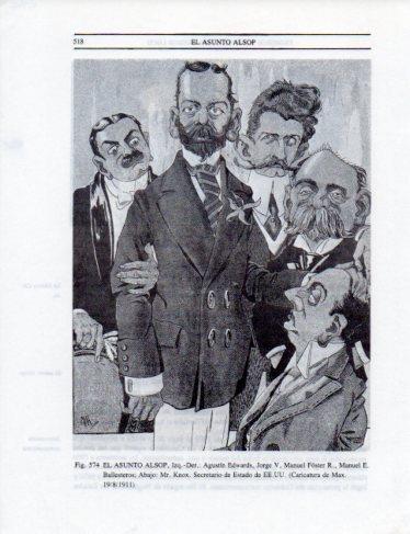 LAMINA V25482: El asunto Alsop caricatura por Max