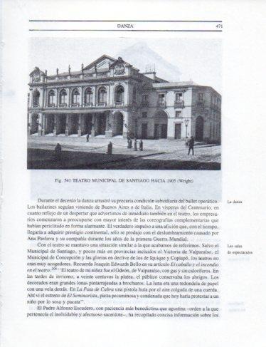 LAMINA V25470: Teatro Municipal de Santiago en 1905