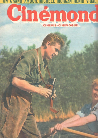 Revista Cinemonde num. 790: Un grand amour: Michele Morgan, Henri Vidal - Portada: Dany Robin et Georges Marchal, La Voyaguese Inattendue. Contraportada: L'atlantide, Maria Montez, Jean-Pierre Aumont, Dennis O'Keefe
