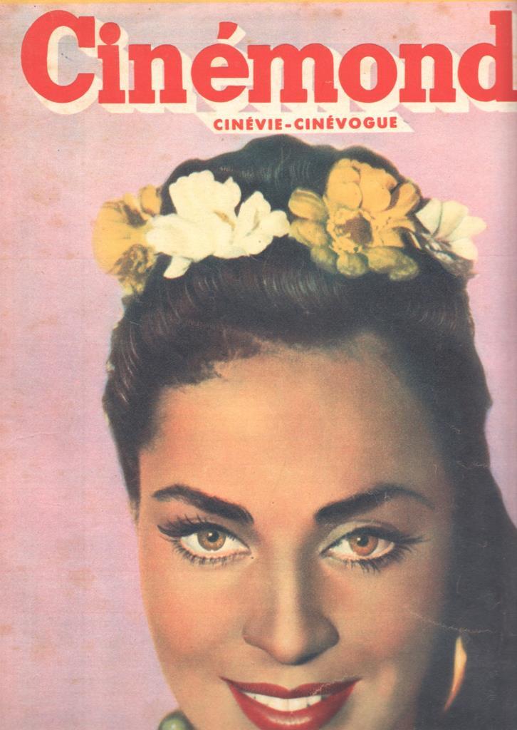 Revista Cinemonde num. 828: Maurice Chevalier et renee st-cyr psychanalyses - Portada: Viveca Lindfors emouvante Singoalla. Contraportada: Samson et Dalila, Hedy Lamarr, Victor Mature, George Sanders
