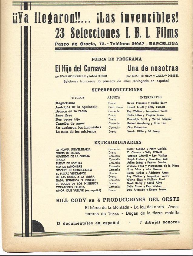 LAMINA 34132: Producciones de IBI Films