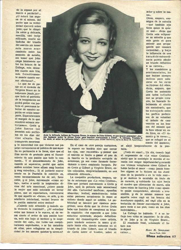 LAMINA 34149: Virginia Bruce, esposa de John Gilbert