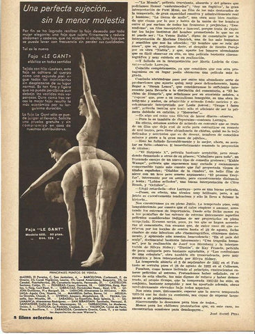 LAMINA 34144: Publicidad de faja Le Gant