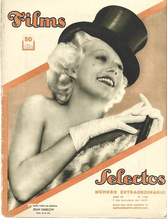 LAMINA 34138: Portada con Jean Harlow