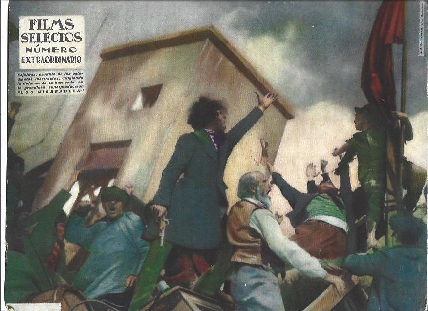 LAMINA 34137: Contraportada con Los Miserables