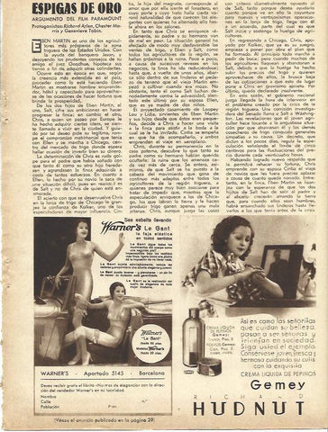 LAMINA 34136: Publicidad de crema Gemey y fajas Le Gant