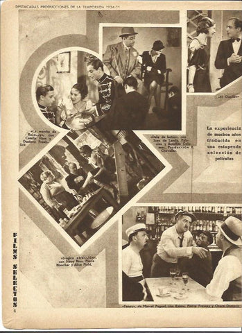 LAMINA 34103: Producciones de la temporada 1934-1935