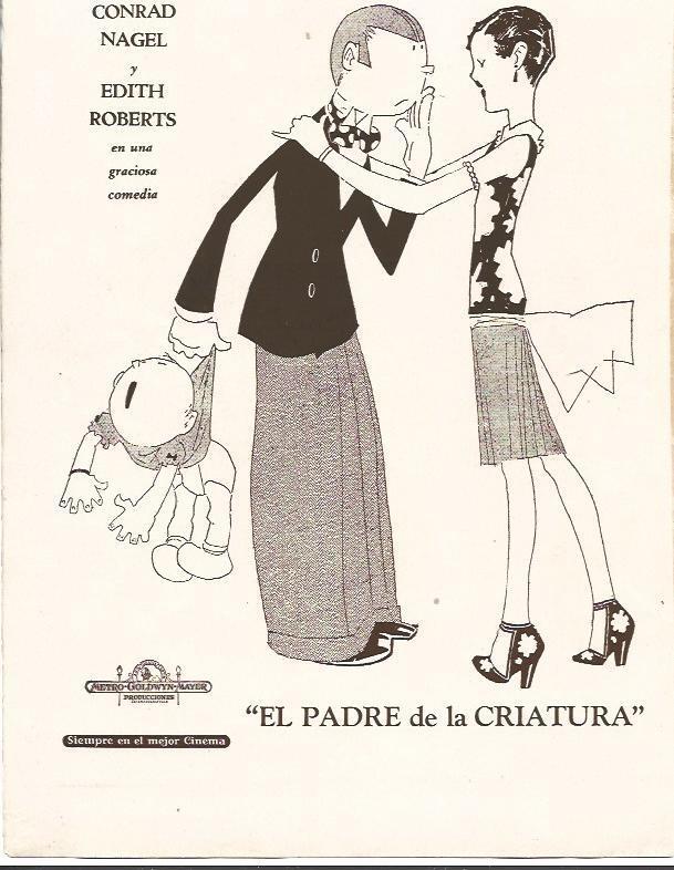 LAMINA 34101: El padre de la criatura, ilustracion publicitaria
