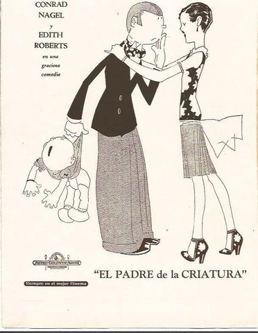 LAMINA 34101: El padre de la criatura, ilustracion publicitaria