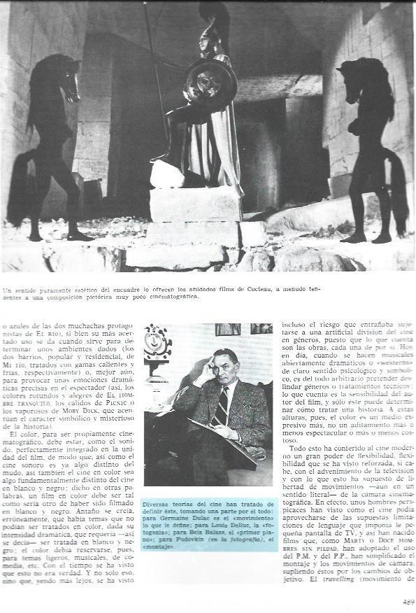 LAMINA 34059: Pudovkin y escena de un film de Cocteau