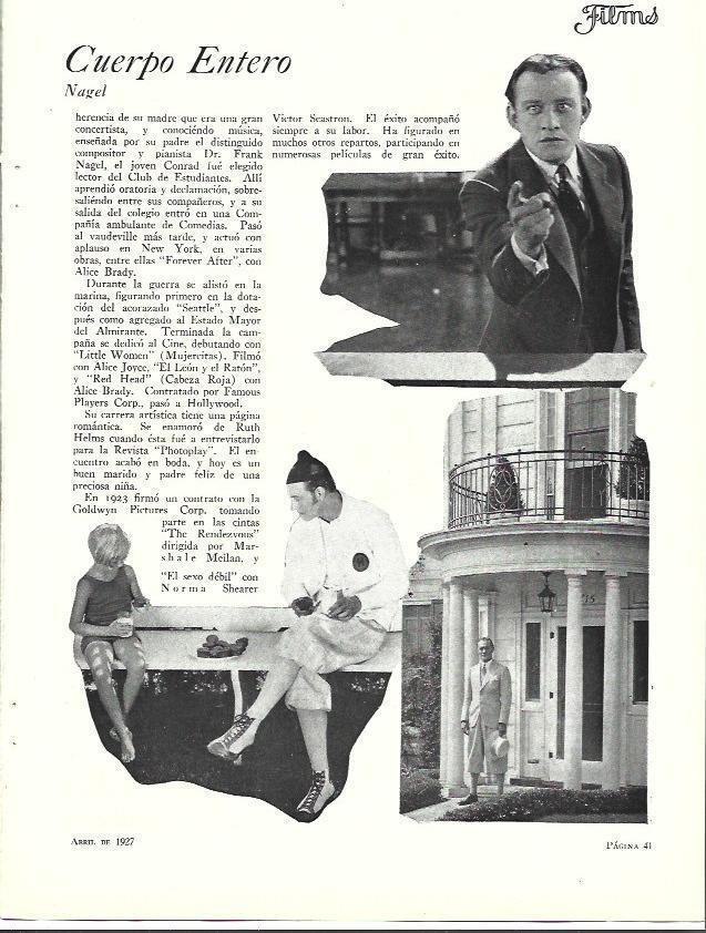 LAMINA 34091: Conrad Nagel
