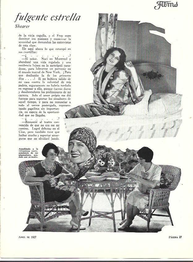 LAMINA 34086: Norma Shearer en su casa