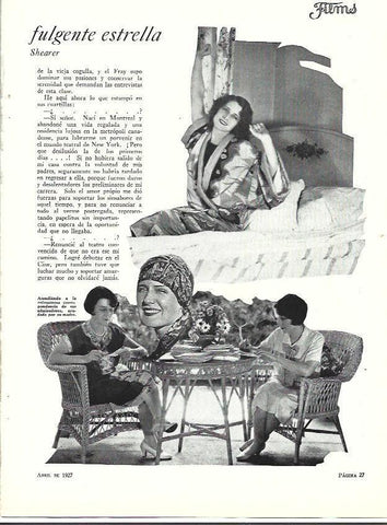 LAMINA 34086: Norma Shearer en su casa