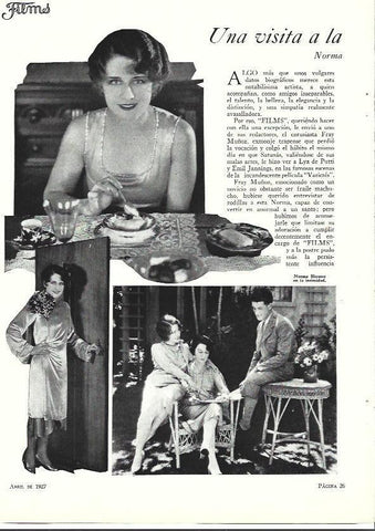 LAMINA 34085: Norma Shearer en la intimidad