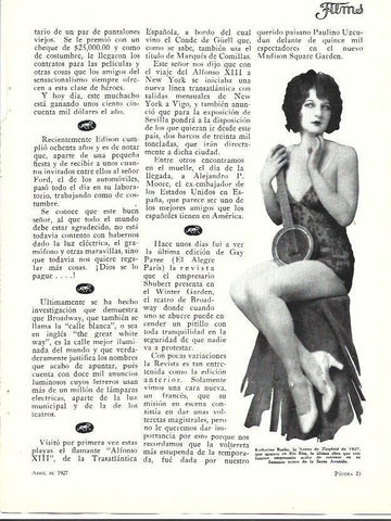 LAMINA 34084: Katharinee Burke, la Venus de Ziegfeld