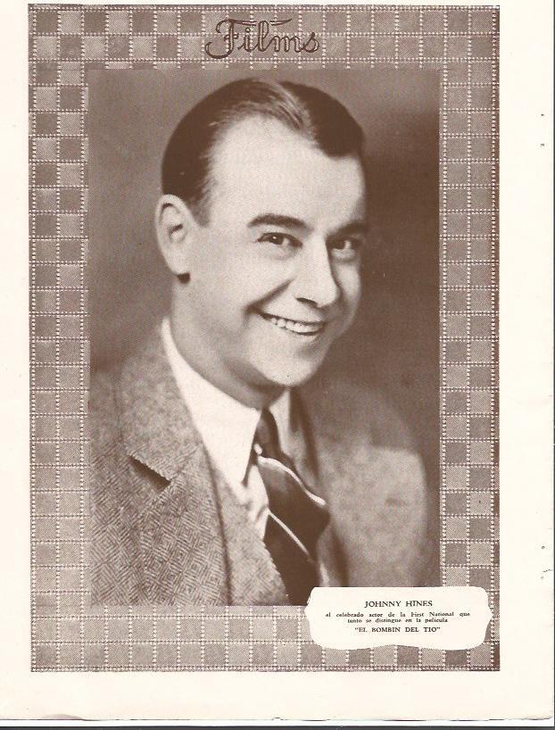 LAMINA 34077: Johnny Hines