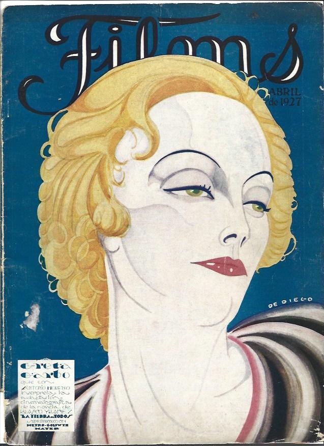LAMINA 34075: Portada con Greta Garbo 