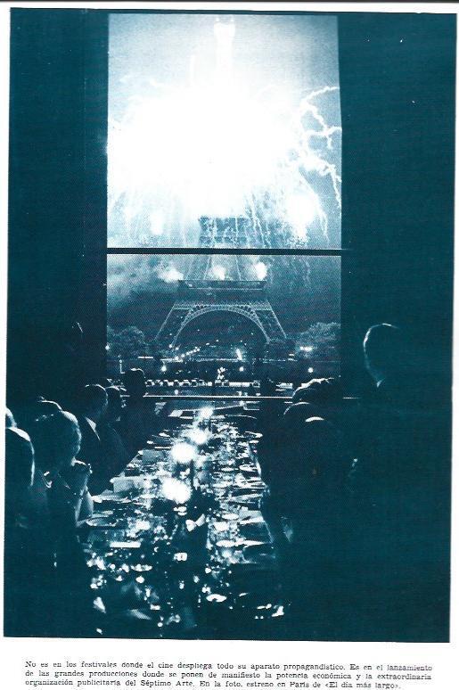 LAMINA 34074: Estreno en Paris de El dia mas largo