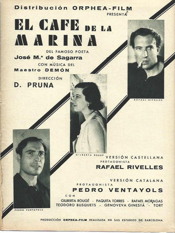 LAMINA 34162: Publicidad de El café de la Marina con Rafael Rivelles